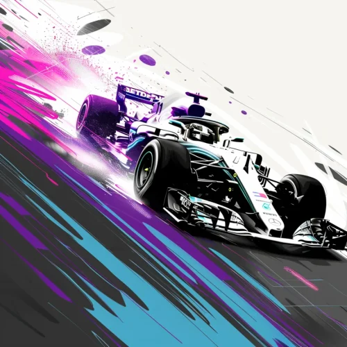 azzeddine128_formula_1_sport_poster_using_white_black_purple_an_935b7bb7-94a3-4e06-a382-aa3a892e345c